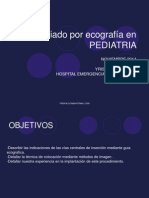 CATETER VENOSO CENTRAL GUIADO POR ECOGRAFIA en PEDIATRIA PDF