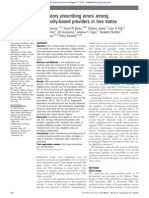 Ambulatory Prescribing Errors Among Community Based Providers in Two States