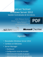 Webcast Windows Server 2012 Gestion Centralizada de Servidores 16-11-14