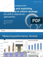 Collecting and Exploiting Library Data To Inform Strategy