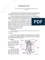 Experiment No. 06: To Investigate The Operation 4 Stroke Diesel Engine For Power Generation