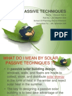 Solar Passive Techniques