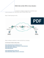 Configure Simple IPSEC Site To Site VPN in Cisco Routers Using GNS3