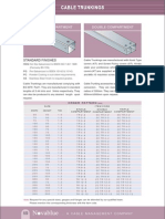 Cable Trunkings: Single Compartment Double Compartment