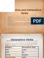 LOTE - Indo 10 - Unit 4 - Resource - Transitive and InTransitive Verbs