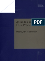 Jornadas Sobre Etica Publica, España 1997