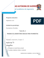 Pruebas de Laboratorio en Caminos