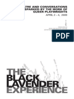 The Black Lavender Experience 2009 Program