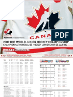 Hockey Canada Media Guide - 2009 IIHF World Junior Championship