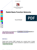 Radial Basis Function Networks: Yousef Akhlaghi