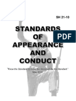 Army - SH 21-10 - Standards of Appearance and Conduct