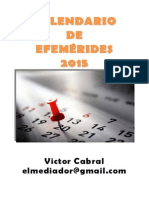 Calendario de Efemérides 2015