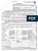 Health Claim Form - Cholamandalam