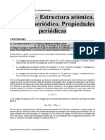 Ejercicios Del Tema 2 RESUELTOS (Estructura Atómica. Sistema Periódico. Propiedades Periódicas)