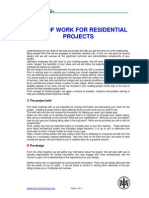 Plan of Work For Residential Projects: The Project Brief