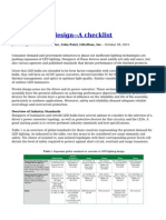 LED Lighting Design A Checklist