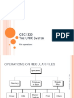 CSCI 330 T Unix S: HE Ystem