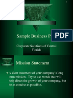 Sample Business Plan