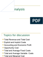 Cost Analysis Presentation