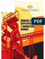 Manual de Especificaciones y Garantias Ahmsa