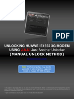 Unlocking E1552 & Other Huawei 3g Modems Manual