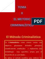 El Metodo Criminalistico