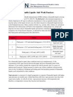 Flammable Liquids-Safe Work Practices: Division of Environmental Health & Safety Best Management Practices