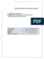 Fiches Récapitulatives Droit de Concurrence