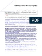 Analysis of Narrations Quoted in Shia Encyclopedia