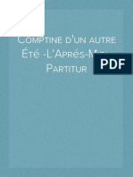 Comptine D'un Autre Été - L'Aprés-Midi - Partitur