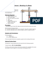 Experiment - Bending of A Beam