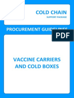 Vaccine Carriers and Cold Boxes