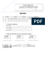 Ficha de Trabalho - O Milhão