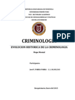 EVOLUCION HISTORICA DE LA CRIMINOLOGIA. - José F. PARRA PARRA