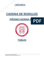 Tablas de Cadena de Rodillos