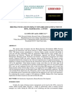 HRD Practices and Its Impact Towards Job Satisfaction in BSNL, Madurai Ssa - A Study