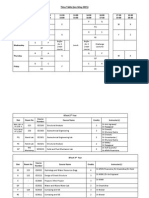 Time Table (Jan-May 2015)