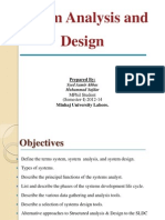 System Analysis and Design