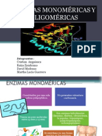 Enzimas Monomericas y Oligomericas