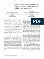 An Experimental Approach Towards Big Data For Analyzing Memory Utilization On A Hadoop Cluster Using Hdfs and Mapreduce