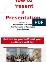 How To Present A Presentation