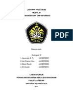 Laporan Perancangan Sistem Kerja Dan Ergonomi Penginderaan Dan Informasi