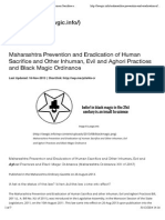 Maharashtra Prevention and Eradication of Human Sacrifice and Other Inhuman, Evil and Aghori Practices and Black Magic Ordinance - Lawgic