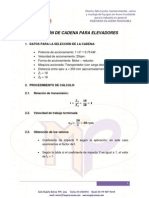 Selección de Cadena para Elevadores