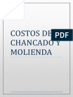 Costos de Molienda y Chancado en Mineria