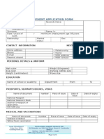 GWMS-Employment Application Form