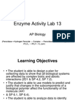 Enzyme Activity Lab 13