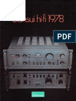 Catalogue Sansui 1978