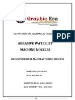 Abrasive Water Jet Machining