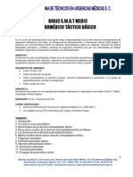 Curso Paramédico Táctico Básico